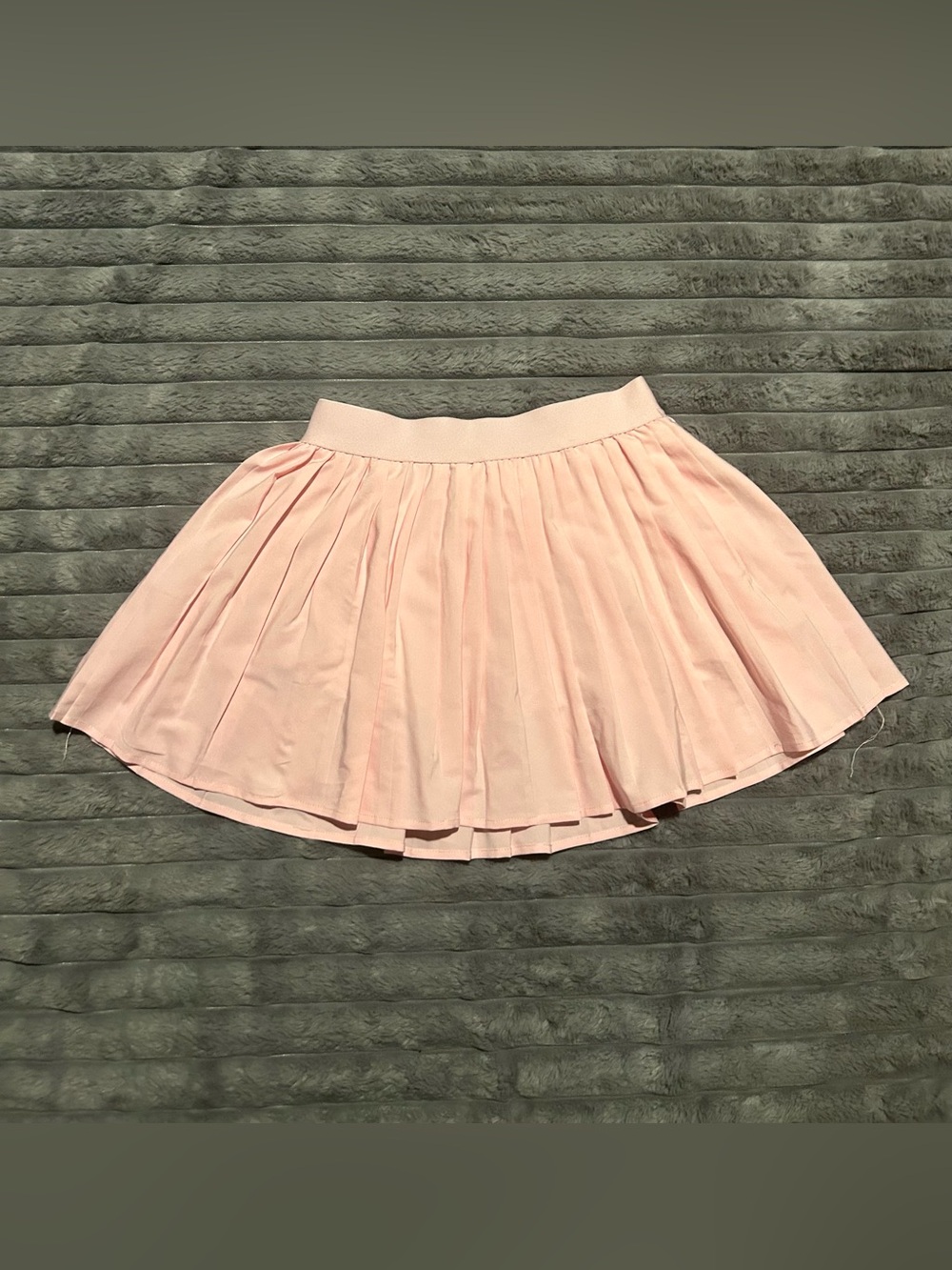 Stella Tweed pink pleated Elastic Waist Mini Skirt